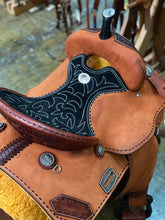 Load image into Gallery viewer, alamo saddlery sd-0818, top of saddle seat view