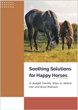 Load image into Gallery viewer, soothing Solutions for happy horses ebook cover