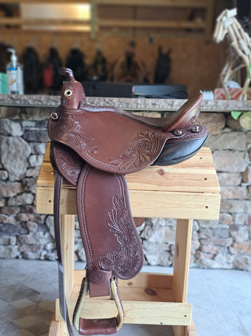 DP Saddlery Quantum Short & Light Western with Western Dressage Seat 5972- S3 WD