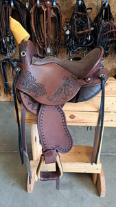 DP Saddlery Quantum Short & Light Western with Western Dressage Seat 6215-S1 WD