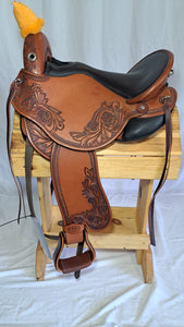 DP Saddlery Quantum Short & Light Western with Western Dressage Seat 7143 - S2