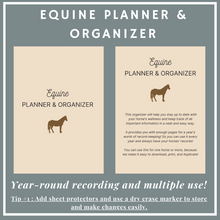 Load image into Gallery viewer, Downloadable Year Around Equine Planner &amp; Organizer