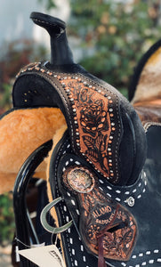 Alamo Saddlery Black Beauty Barrel Saddle