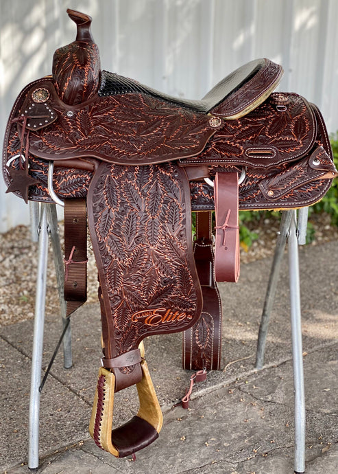 Alamo Saddlery Mike Johnson Fully Tooled Roper Saddle