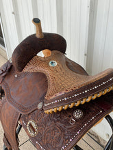 Load image into Gallery viewer, alamo saddlery vintage glam barrel , top view